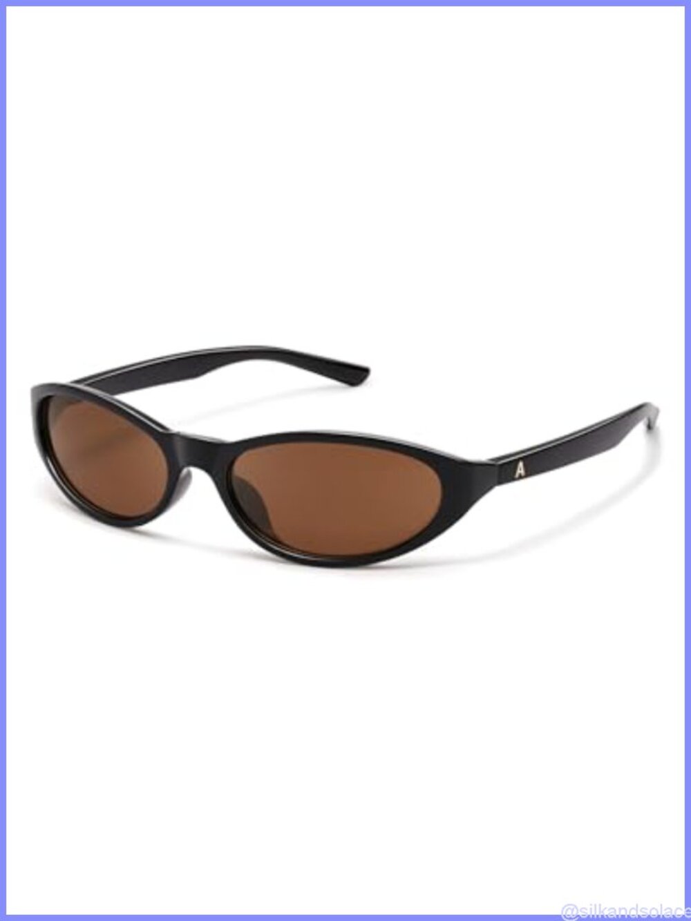 Oval Wrap Around Retro Y2K Sunglasses UV400 Full Frame Lightweight